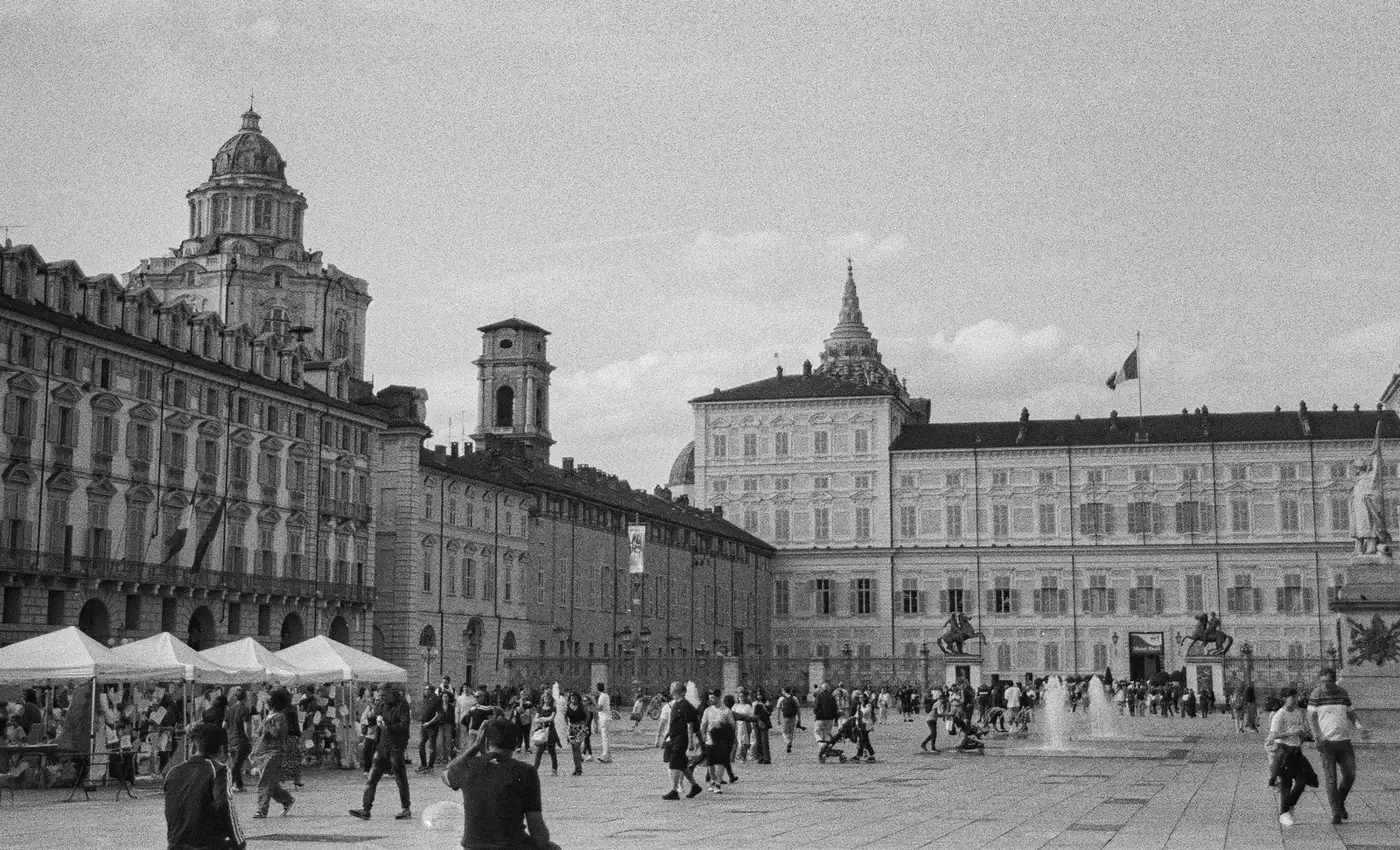 Piazza Castello in Turin with the Palazzo Reale – many museums around the square are also open on Mondays