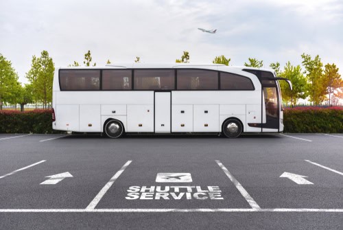 Shuttleservice am Flughafen