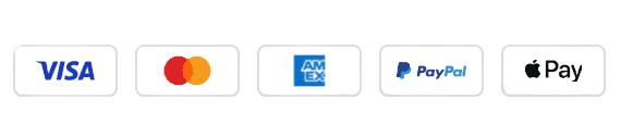 Sichere Zahlungsoptionen: Visa, Mastercard, PayPal, Apple Pay